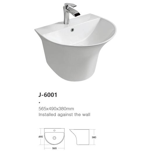 Ceramic wall hung wash basin